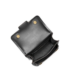 MICHAEL KROS HEATHER BLACK GOLD CROSSBODY BAG