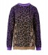 MAGLIONE GIROCOLLO COLOR MAKU VIOLA BEIGE ANIYE BY