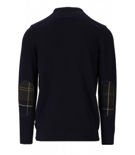 BARBOUR HARROW NAVY BLUE CREWNECK JUMPER