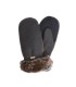 GUANTI CON ECO PELLICCIA VERDE OLIVA BARBOUR