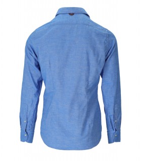 GMF 965 LIGHT BLUE DENIM EFFECT SHIRT