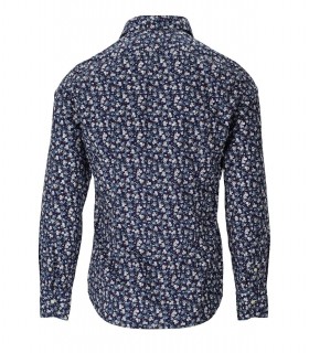 GMF 965 BLAUES HEMD MIT BLUMEN