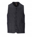 SANTANIELLO SILENE BLUE DENIM EFFECT VEST
