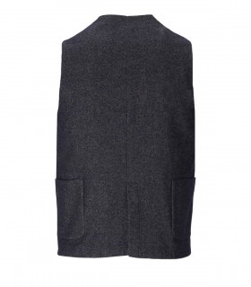 SANTANIELLO SILENE BLUE DENIM EFFECT VEST