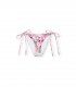 BRAGA DE BIKINI CON FLORES ROSA GANNI