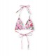 GANNI PINK FLORAL BIKINI TOP
