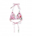 GANNI PINK FLORAL BIKINI TOP