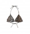 SUJETADOR DE BIKINI TRIÁNGULO ESTAMPADO LEOPARDO GANNI