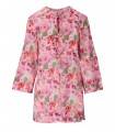 CHEMISE À FLEURS ROSE GANNI