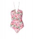 BAÑADOR ENTERO CON FLORES ROSA GANNI