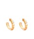 MARC JACOBS THE MONOGRAM HOOPS GOLD EARRINGS