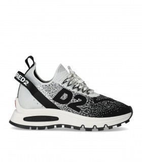 SNEAKER RUN DS2 BIANCO NERO DSQUARED2