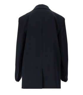 MAX MARA WEEKEND CECI BLUE SINGLE-BREASTRED JACKET