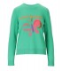MAX MARA WEEKEND ERIVAN GROEN TRUI MET RONDE HALS