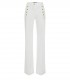 ELISABETTA FRANCHI IVORY WIDE LEG JEANS