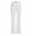 JEANS CON DETALLES ROTOS MARFIL ELISABETTA FRANCHI