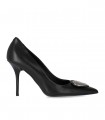 LOVE MOSCHINO BLACK PUMP WITH LOGO