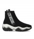 BASKETS CHAUSSETTE AVEC LOGO NOIR LOVE MOSCHINO