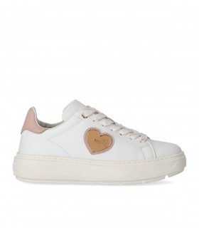LOVE MOSCHINO WIT ROZE SNEAKER MET LOGO