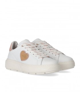 LOVE MOSCHINO WIT ROZE SNEAKER MET LOGO