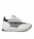 ZAPATILLA CON PEDRERÍA BLANCA LOVE MOSCHINO
