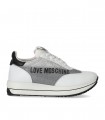 BASKETS AVEC STRASS BLANC LOVE MOSCHINO