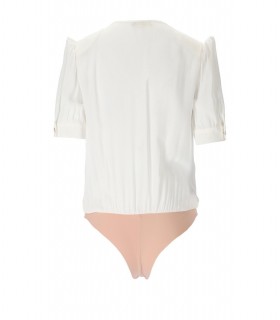 ELISABETTA FRANCHI ELFENBEIN BLUSENDBODY