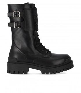 PINKO CUMINO SCHWARZ SCHNÜRSTIEFEL