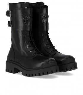 PINKO CUMINO SCHWARZ SCHNÜRSTIEFEL