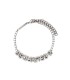 DSQUARED2 LOGO STRASS ZILVEREN ARMBAND