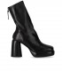 HALMANERA ELSA SCHWARZE STIEFELETTE MIT ABSATZ