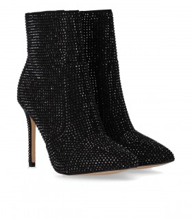 MICHAEL KORS RUE STRASS SCHWARZE STIEFELETTE MIT ABSATZ