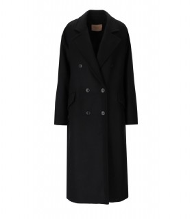 CAPPOTTO DOPPIOPETTO LUNGO NERO TWINSET