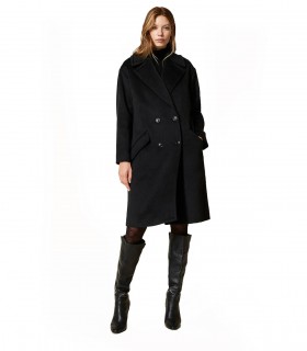 CAPPOTTO DOPPIOPETTO NERO TWINSET
