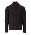 BOB CHESTER BROWN BLUE CARDIGAN