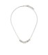 DSQUARED2 LOGO STRASS SILBER HALSKETTE