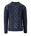 BOB BRUSH BLUE CREWNECK SWEATER