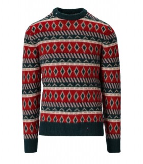 BOB RUMBLE DARK GREEN CREWNECK JUMPER