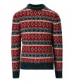 MAGLIONE GIROCOLLO RUMBLE VERDE ROSSO BOB