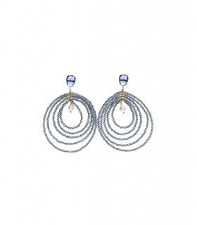 ALMALA GLASS LIGHT BLUE EARRINGS