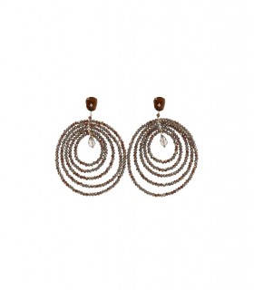BOUCLES D'OREILLES GLASS MARRON ÀLMALA