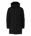 DOUDOUNE LONGUE À CAPUCHE HIGH TECH NOIR WOOLRICH