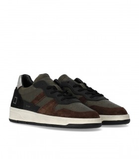 ZAPATILLA COURT 2.0 SUNSET VERDE MILITAR NEGRO D.A.T.E.