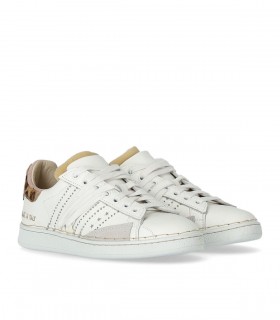 SNEAKER STRIPELESS ULTIMATE BIANCO ANIMALIER HIDNANDER
