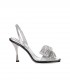 DSQUARED2 HOLIDAY PARTY ZILVER SANDAAL MET HAK