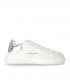 EMPORIO ARMANI WEISS SILBER SNEAKER