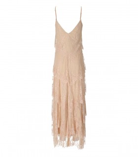ABITO LUNGO GILL ROSA NUDE ANIYE BY