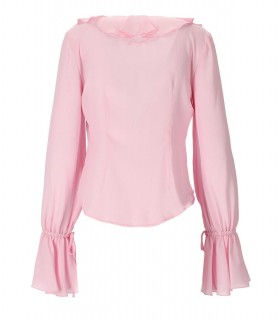 CAMISA CON VOLANTES ROSA BLUGIRL