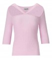 GANNI CUT-OUT ROZE TRUI