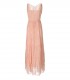TWINSET ROZE LANGE JURK MET KANT
